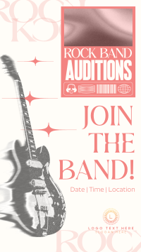 Modern Rock Auditions Instagram Story Design