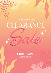 Floral Season Sale Poster