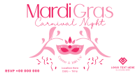 Mardi Gras Carnival Night Facebook Event Cover Image Preview