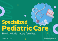 Pediatric Care Postcard Image Preview