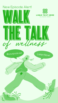 Walk Wellness Podcast Instagram Reel Design