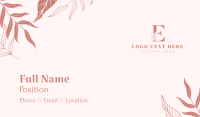 Decorative Leaves Business Card