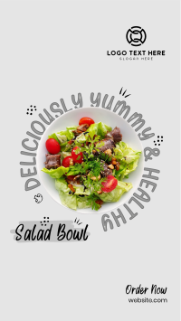 Vegan Salad Bowl Facebook Story