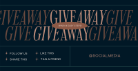 Elegant Minimal Giveaway Facebook Ad