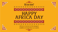 Decorative Africa Day Facebook Event Cover