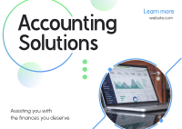 Business Accounting Solutions Postcard