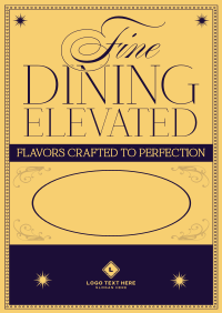 Elegant Classic Restaurant Poster