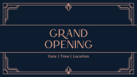 Grand Opening Art Deco Facebook Event Cover