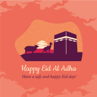 Eid Al Adha Kaaba Linkedin Post
