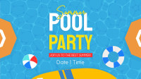 Summer Pool Party Facebook Event Cover Image Preview