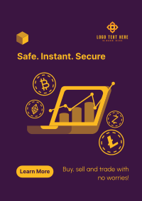 Secure Cryptocurrency Exchange Poster