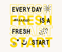 Fresh Start Quote Facebook Post