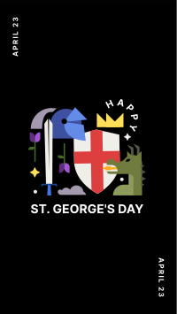 Happy St. George's Day  Facebook Story