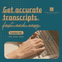 Corporate Transcribing Services Instagram Post