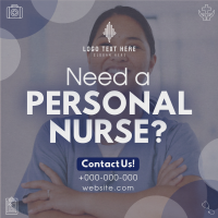 Modern Personal Nurse Instagram Post