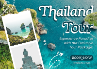 Thailand Tour Package Postcard