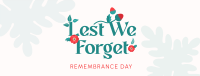 Remembrance Poppy Flower  Facebook Cover