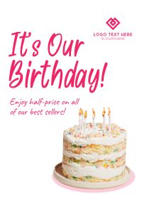 Business Birthday Greeting Flyer