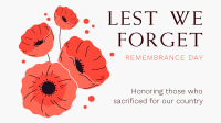 Symbol of Remembrance Facebook Event Cover