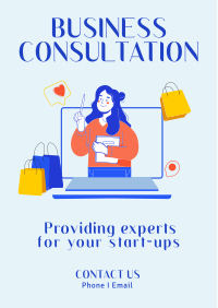 Online Business Consultation Flyer