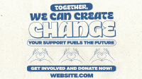 Retro Minimalist Fundraising Animation