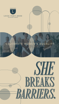 Women Empowerment Greeting Facebook Story Design