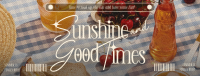 Retro Summer Sunshine Facebook Cover Design