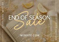 Minimalist End Of Season Sale Postcard