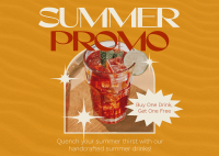 Modern Summer Promo Postcard Design