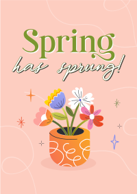 Spring Flower Pot Flyer