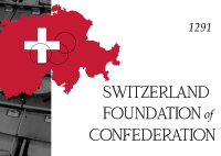 Switzerland Map Confederation Postcard Design