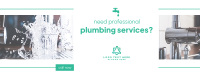 Professional Plumbing Services Facebook Cover