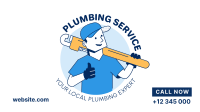 Plumber Guy Facebook Event Cover Design