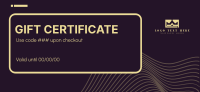 Futuristic Swish Gift Certificate