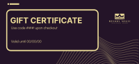 Futuristic Swish Gift Certificate Image Preview