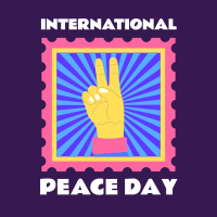 Peace Day Stamp Linkedin Post