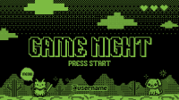 Retro 8-Bit Game Night Video Design