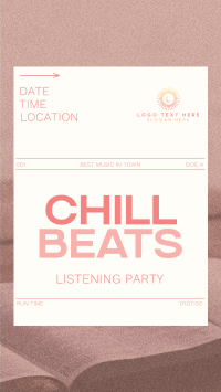 Minimal Chill Music Listening Party Instagram Story