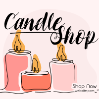 Candle Line Instagram Post Design