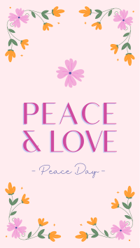 Floral Peace Day Facebook Story