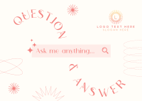 Frequently Asked Questions Postcard example 2