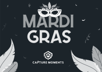 Mardi Gras Celebration Postcard Image Preview