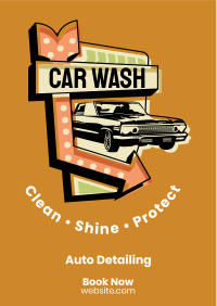 Car Wash Signage Flyer