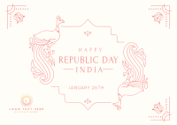 Republic Day India Postcard