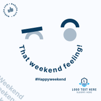 Happy Weekend Instagram Post example 3