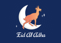 Eid Al Adha Goat Sacrifice Postcard