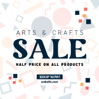 Art Supply Clearance Instagram Post