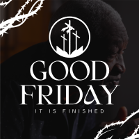 Gradient Good Friday Instagram Post Design