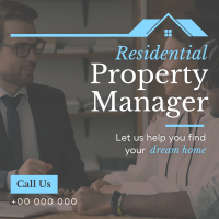 Property Manager at your Service Linkedin Post