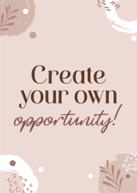 Your Own Opportunity Poster